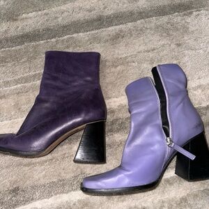 Multiple color purple AHOLA BRAND Leather boot